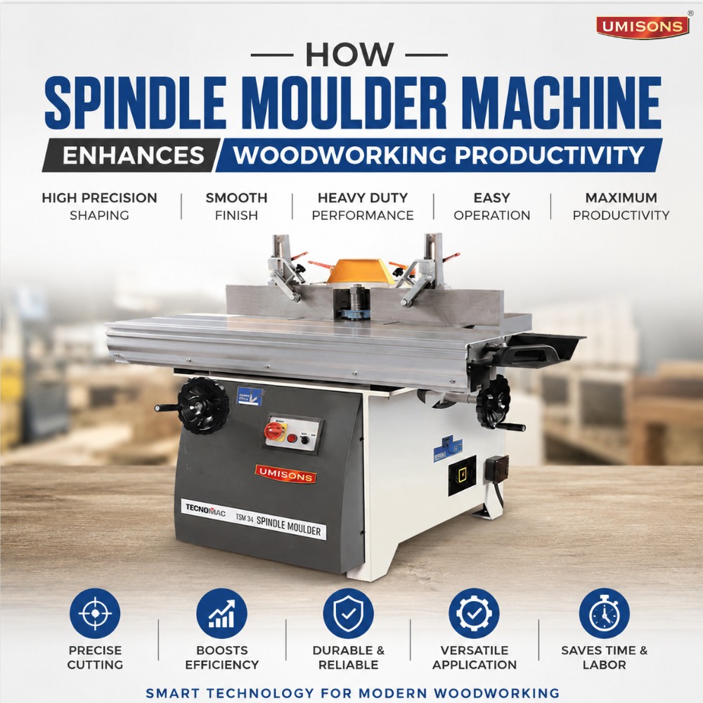 How Spindle Moulder Machine Enhances Woodworking Productivity